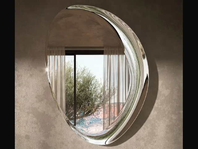 Ascot Magnum mirrored crystal mirror by Cattelan Italia.