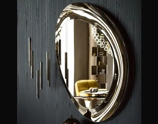 Mirror in mirrored crystal Ascot by Cattelan Italia