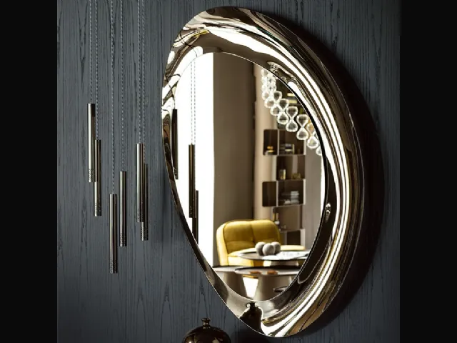 Mirror in mirrored crystal Ascot by Cattelan Italia