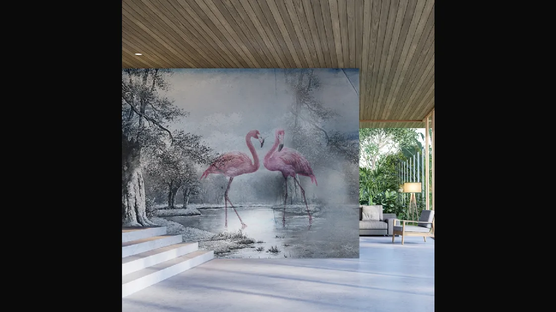 Flamingo 3 wallpaper by Adriani and Rossi