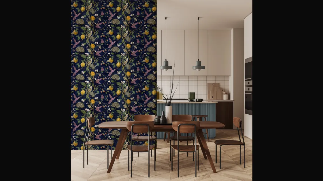 Adriani e Rossi's Lemons and Birds wallpaper.