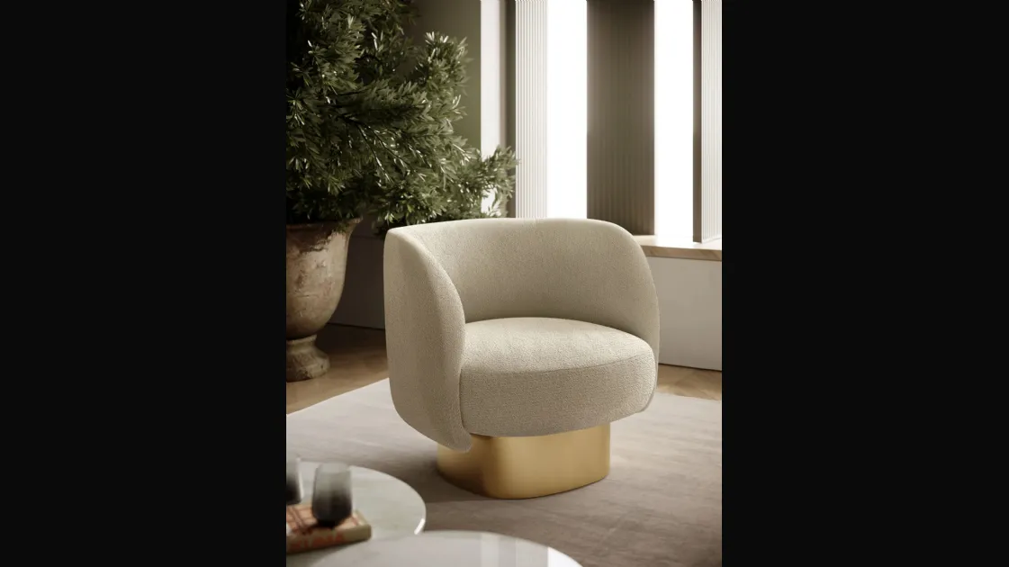 Fabric armchair Doris by Bontempi