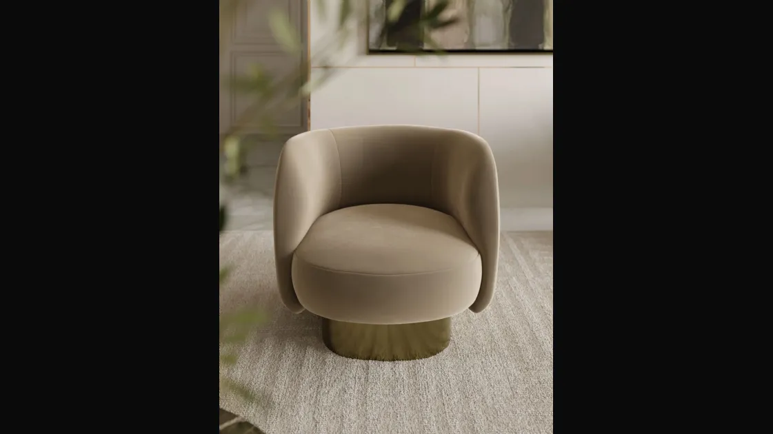 Fabric armchair Doris by Bontempi.