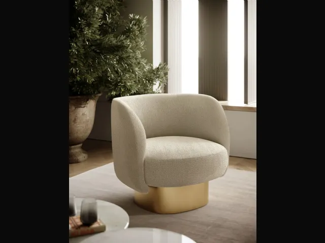 Fabric armchair Doris by Bontempi