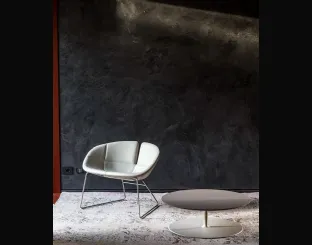 Moroso's Fjord leather armchair.