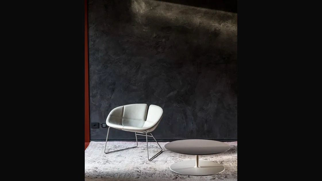 Moroso's Fjord leather armchair.