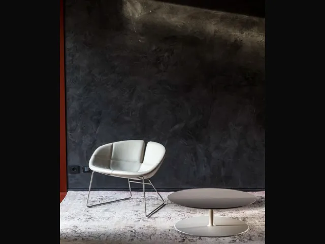 Moroso's Fjord leather armchair.