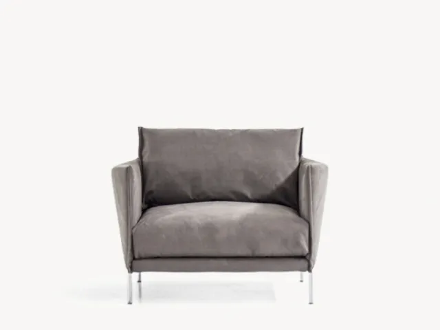 Gentry leather armchair by Moroso.