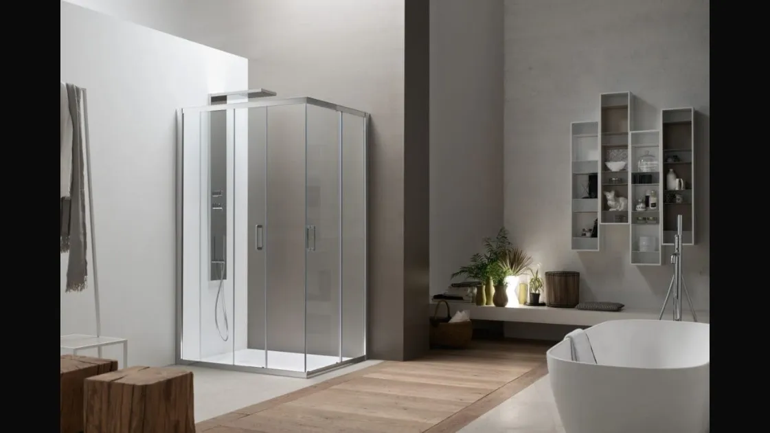 Arcom's A6 sliding shower box.