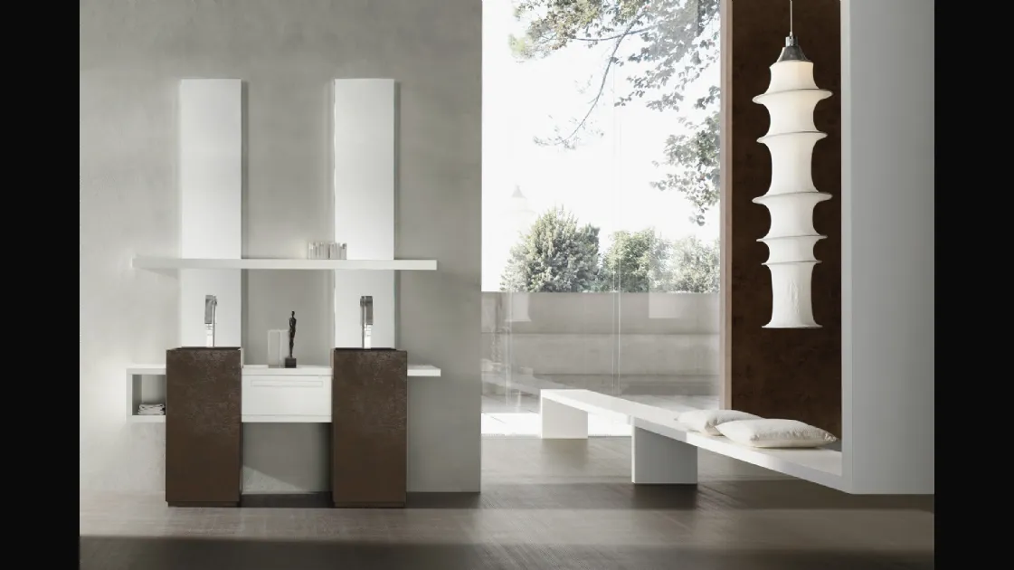 Monolithic washbasin Cube by Arcom