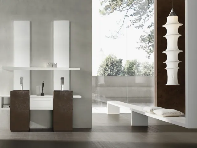 Monolithic washbasin Cube by Arcom