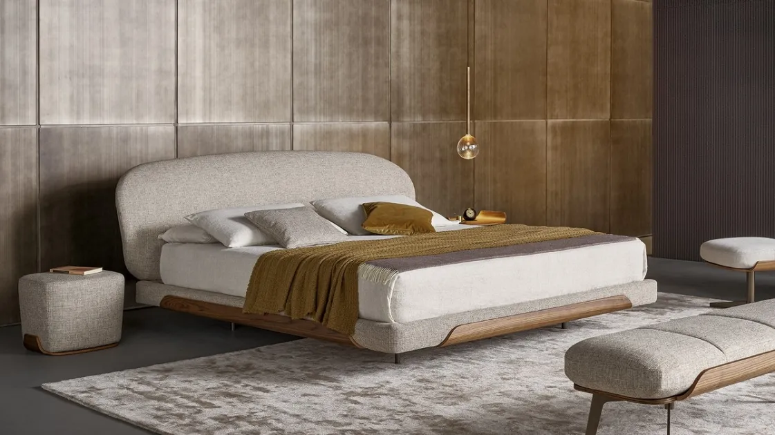 Bed with headboard Olos Bed by Bonaldo