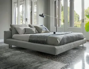 Upholstered Owen fabric bed by Bonaldo.