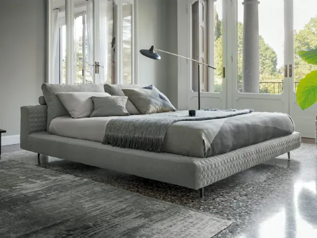 Upholstered Owen fabric bed by Bonaldo.