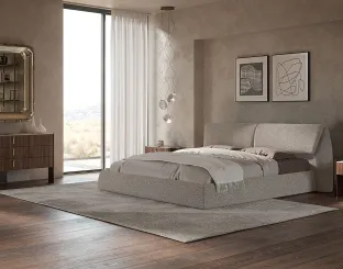 Cattelan Italia padded fabric bed named Simon.