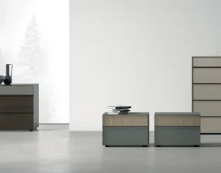 Night group Vinci in lacquered or wooden Tomasella.