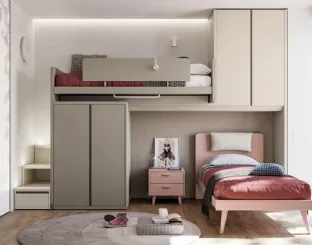 Loft bedroom Generation Z 2405 by Doimo Cityline.