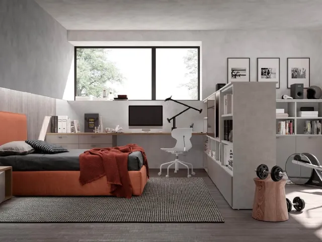 Modular bedroom Generation Z Composition C01 by Doimo Cityline.