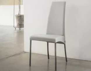 Aida chair in eco-leather by Bontem