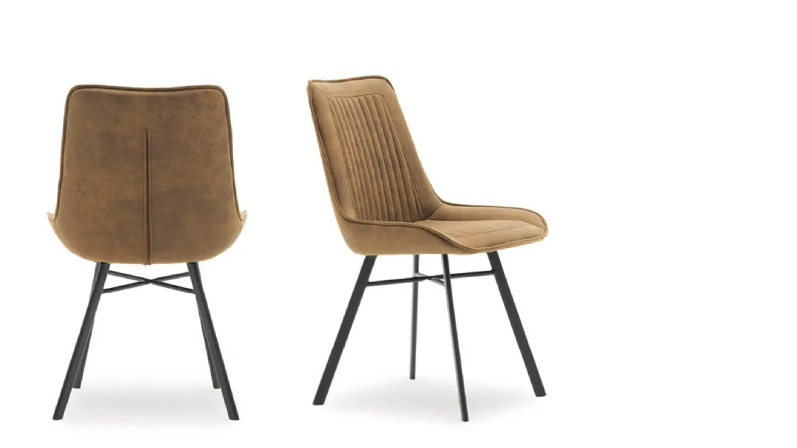 Sixty chair in eco-leather by Devina Nais.