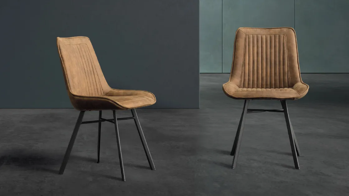 Sixty chair in eco-leather by Devina Nais