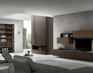 Wall unit Living Asia 02 by Arredo3