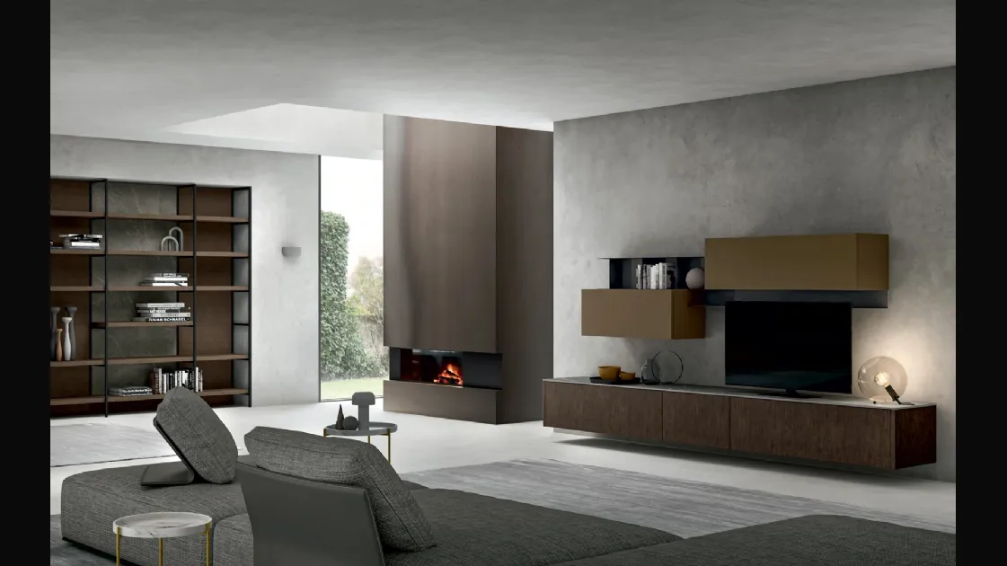 Wall unit Living Asia 02 by Arredo3