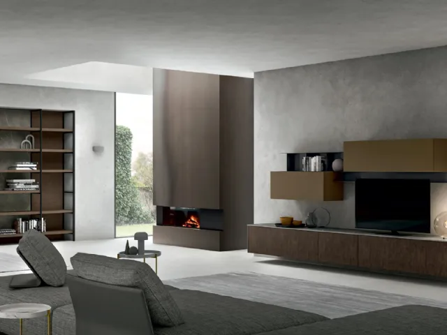 Wall unit Living Asia 02 by Arredo3