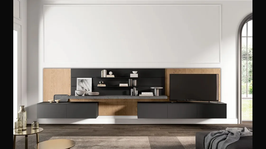 Living Time 04 wall unit by Arredo3