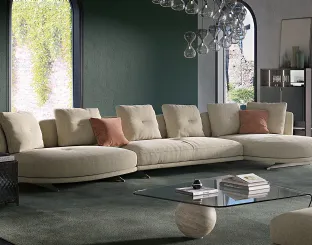 Cattelan Italia Douglas sofa with chaise lounge.