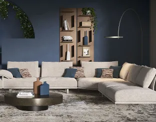 Heston corner sofa by Cattelan Italia