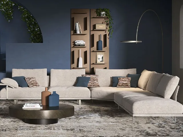 Heston corner sofa by Cattelan Italia