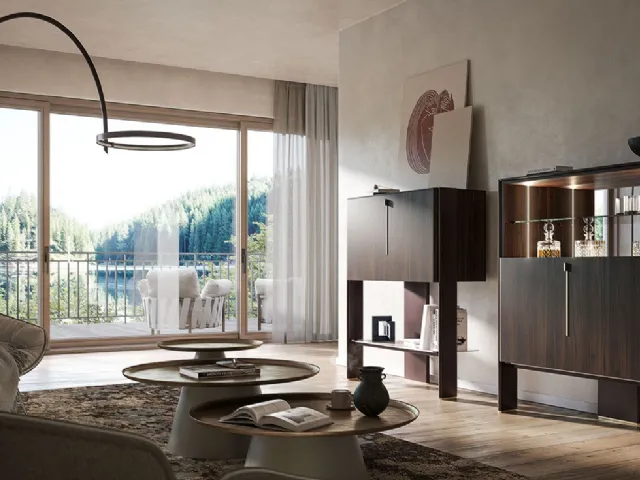 Design wooden sideboard Cremona by Cattelan Italia.