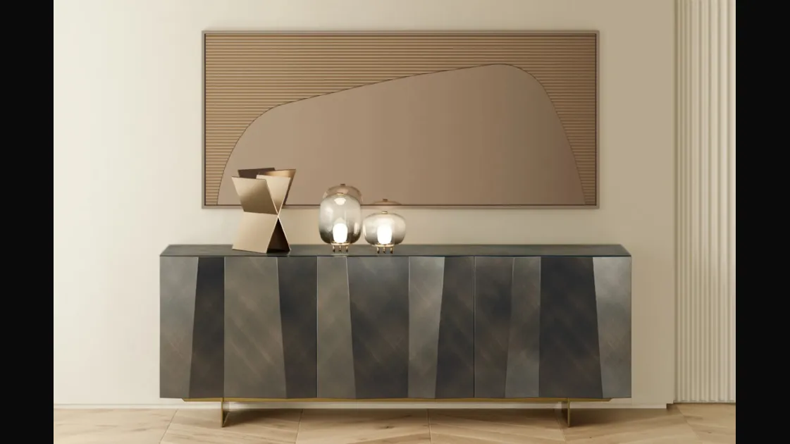 Bontempi lacquered wooden sideboard in Madia