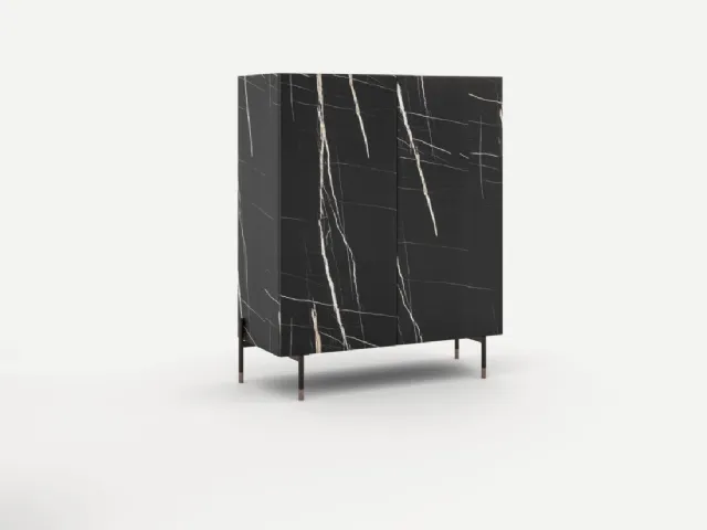 Tunisian Marble finish sideboard cabinet by Orme.