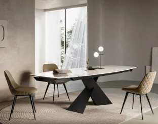 Extensible table Fox with gres top by Arredo3.