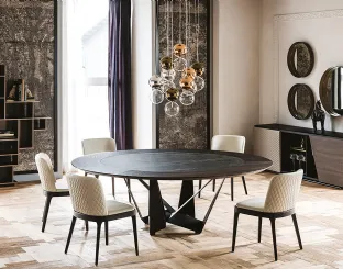 Skorpio Ker-Wood Round table by Cattelan Italia.