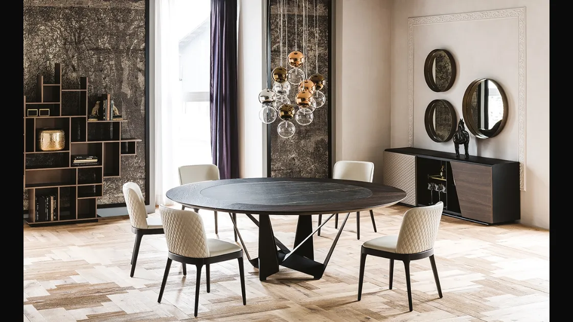 Skorpio Ker-Wood Round table by Cattelan Italia.