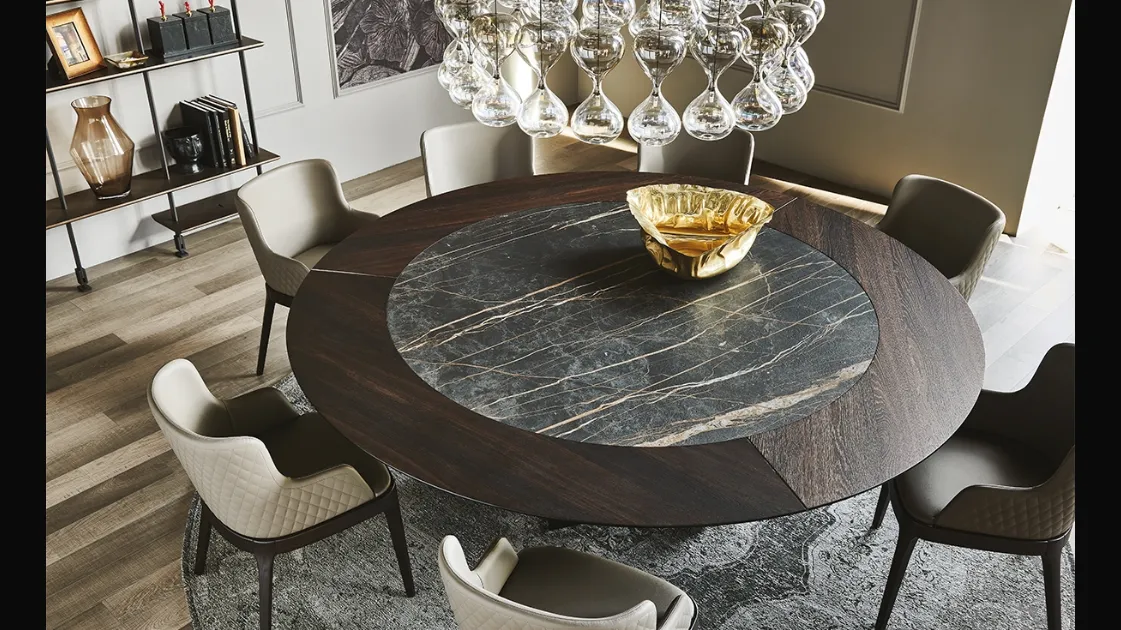 Skorpio Ker-Wood Round Table by Cattelan Italia