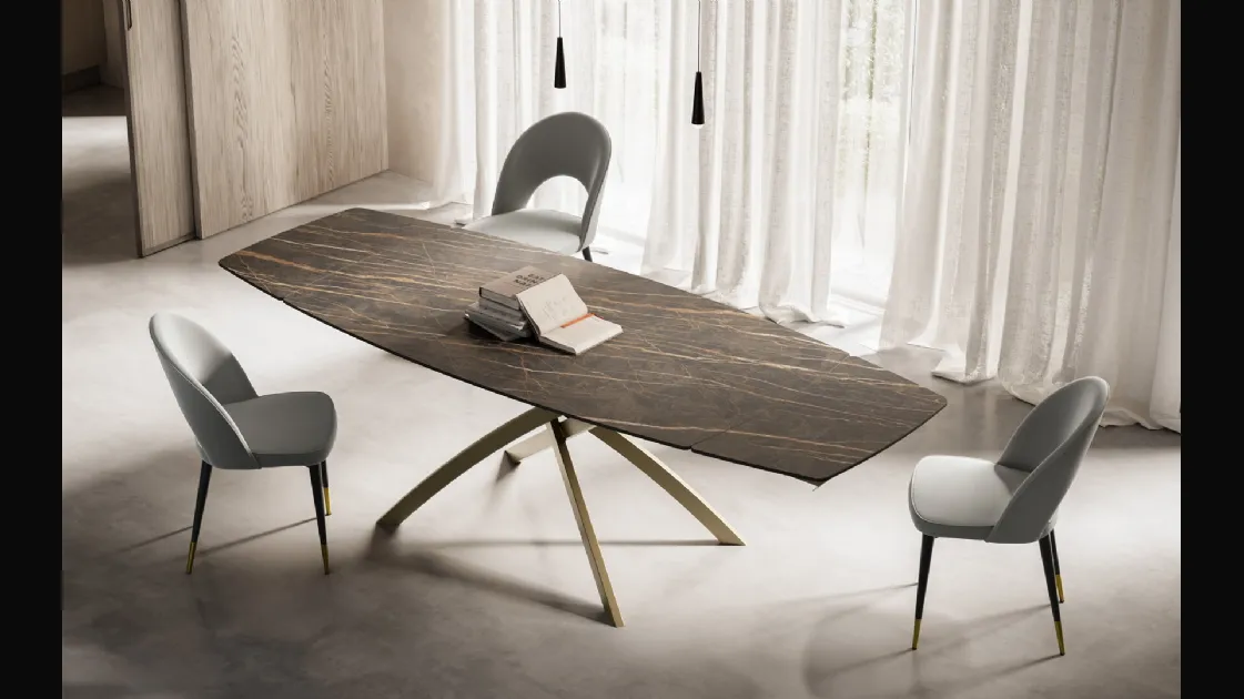 Extendable Toledo table in gres by Arredo3