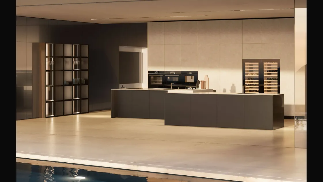 Aspen Design Kitchen with island by Doimo Cucine.