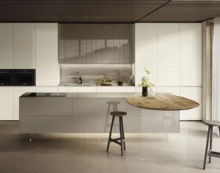 Kitchen Design with island NOW Project 2832 by Lago