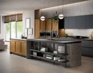 Modern kitchen with Asia 05 island by Arredo3.