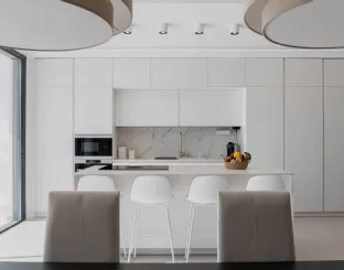 Modern Kitchen D20 Arctic White by Doimo Cucine