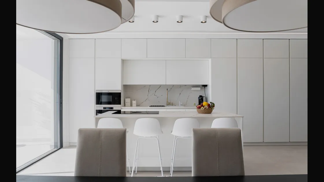 Modern Kitchen D20 Arctic White by Doimo Cucine