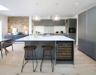 Modern kitchen with island D23 London Style by Doimo Cucine